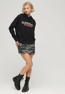 Толстовка Superdry BOXY LOGO, черный