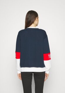 Толстовка Tommy Jeans ARCHIVE CREW, цвет dark night navy/multi