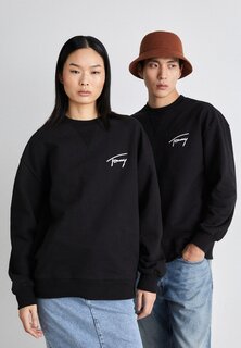 Толстовка Tommy Jeans SIGNATURE CREW UNISEX, черный