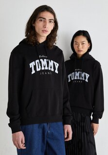 Толстовка Tommy Jeans VARSITY HOODIE UNISEX, черный