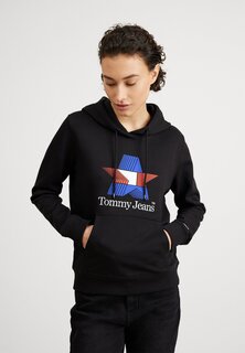 Толстовка Tommy Jeans Толстовка с капюшоном STAR, черный