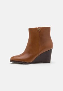 Полусапоги Lauren Ralph Lauren SHALEY BOOTS CASUAL WEDGE, цвет deep saddle tan