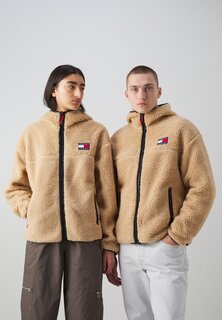 Зимняя куртка Tommy Jeans ЭКСКЛЮЗИВНАЯ ХУДИ УНИСЕКС НА МОЛНИИ, цвет tawny sand