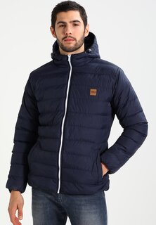 Зимняя куртка Urban Classics BASIC BUBBLE JACKET, темно-синий/белый/темно-синий