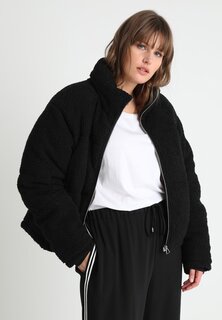 Зимняя куртка Urban Classics Curvy LADIES BOXY SHERPA PUFFER JACKET, черный