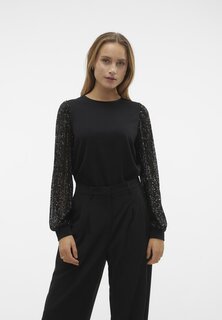 Толстовка Vero Moda VMCHARLOTTE БАЙЕТКИ, черный