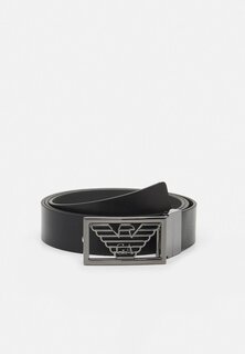 Ремень Emporio Armani PLATE BELT PLATE BELT, цвет black/grey