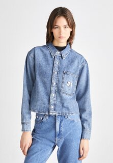 Рубашка Calvin Klein Jeans CROPPED DAD, цвет denim light