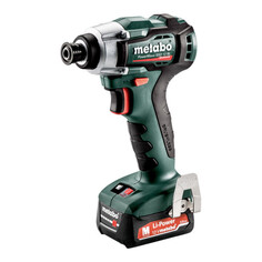 Аккумуляторный ударный гайковерт Metabo PowerMaxx SSD 12 BL metaBOX 118, 12В 2x2Ач литий-ионный + SC 30