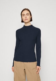 Топ с длинными рукавами Marc O&apos;Polo DENIM LONGSLEEVE TURTLENEKE RUFFLES HEM, темно-бирюзовый