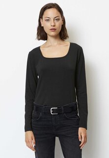 Топ с длинными рукавами Marc O&apos;Polo LONG SLEEVE, черный