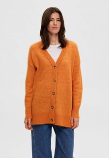 Кардиган Selected Femme MALINE LS LONG NOOS, цвет marmalade