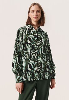 Рубашка Soaked in Luxury КЕННА, зеленый вихрь комбу