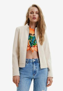 Туфли из синтетической кожи Desigual SUEDE-EFFECT BIKER, белый