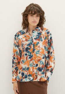 Рубашка TOM TAILOR GEMUSTERTE, цвет grey orange tie dye floral