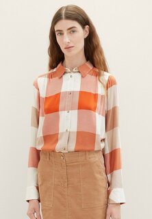 Рубашка TOM TAILOR KARIERTE, цвет blush orange check woven
