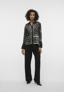 Рубашка Vero Moda ВММАЛЛЕ, цвет black/bright white