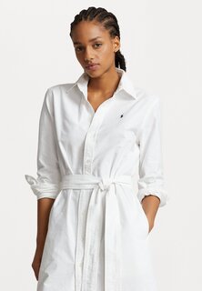 Классическая рубашка Polo Ralph Lauren CORY LONG SLEEVE DAY DRESS, белый