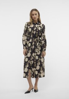 Классическая рубашка Vero Moda VMCELINA SHIRT DRESS, черный