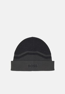 Шапка BOSS AXOR BEANIE UNISEX, цвет dark grey