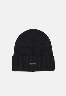 Шапка Calvin Klein DADDY BEANIE UNISEX, черный