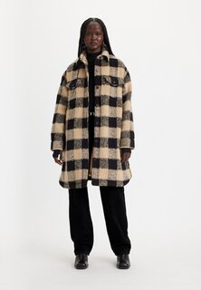 Классическое пальто Levi&apos;s LONG NOLA SHACKET, цвет darla gingham almond buff Levis