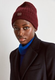 Шапка-бини Tommy Jeans COSY BEANIE, цвет deep rouge