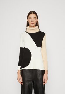 Свитшот Calvin Klein СВИТЕР COLORBLOCK ROLL NECK, цвет sandstone beige