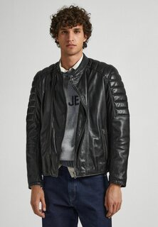 Кожаная куртка Pepe Jeans КОЖАНАЯ КУРТКА PEPE JEANS BREWSTER, черный