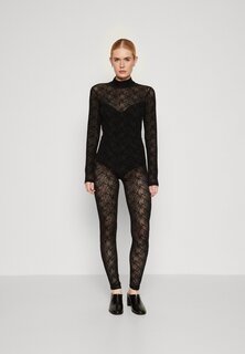 Комбинезон AllSaints FLOCKED CATSUIT, черный