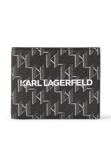 Кошелек KARL LAGERFELD MONOGRAM KLASSIK BIFOLD, черный