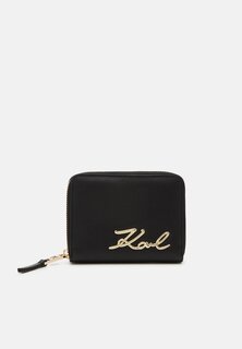 Кошелек KARL LAGERFELD SIGNATURE ZIP, цвет black/gold-coloured