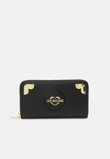 Кошелек Love Moschino HEART CORNER, черный