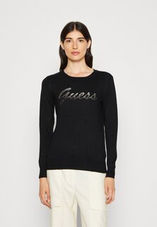 Свитшот Guess HELENE LOGO, цвет jet black