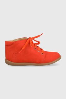 Детские замшевые туфли Pom D&apos;api, оранжевый