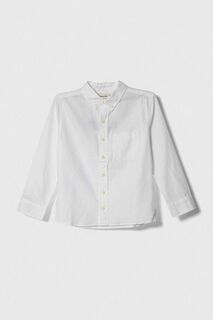 Детская хлопковая рубашка Abercrombie &amp; Fitch, белый