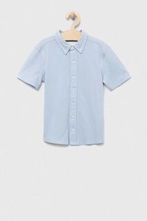 Рубашка из хлопка Abercrombie &amp; Fitch, синий
