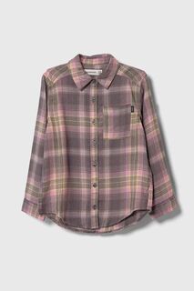 Детская рубашка Abercrombie &amp; Fitch, розовый