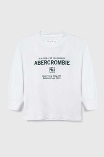 Детская футболка с длинными рукавами Abercrombie &amp; Fitch, белый