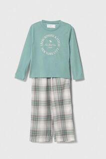 Детские пижамы Abercrombie &amp; Fitch, зеленый