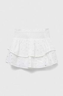 Детская хлопковая юбка Abercrombie &amp; Fitch, белый