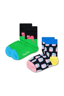 Детские носки Happy Socks, 2 шт., мультиколор