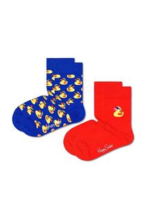 Детские носки Happy Socks Kids Rubberduck, 2 пары, мультиколор