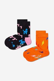 Детские носки Happy Socks Пудель 2 пары, мультиколор