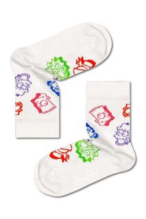 Happy Socks Детские носки Семья Симпсонов, белый