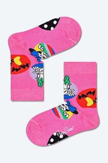 Детские носки Happy Socks x Disney Дейзи и Минни, фиолетовый