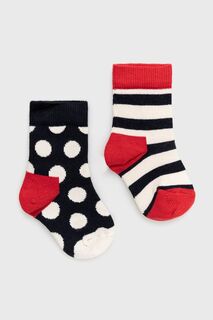 Детские носки Happy Socks (2 шт.), темно-синий