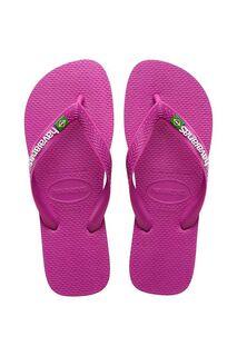 Детские шлепанцы Havaianas BRASIL LOGO, розовый