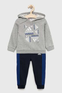 Детский спортивный костюм adidas I BLUV FL, серый