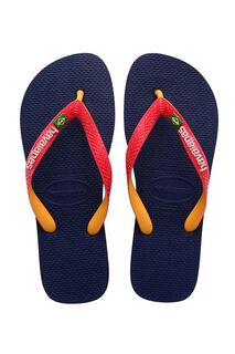 Детские шлепанцы Havaianas BRASIL MIX, темно-синий